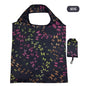 Foldable Reusable Grocery Tote Bag, Lemon Print Eco-Friendly Travel & Beach Pouch