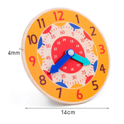 Montessori Wooden Clock Time Learning Toy