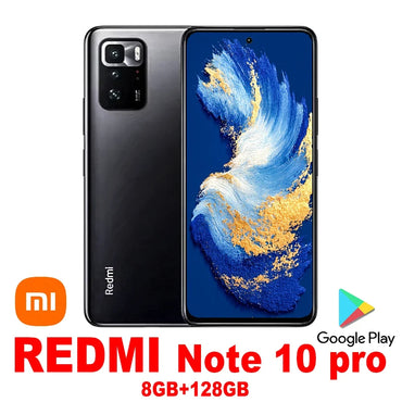 XIAOMI Redmi Note 10 pro 2400x1080 resolution 8GB +128GB fashion smart phone NFC