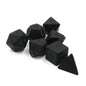 7 Pcs/set  Scrubs Pure Black Digital Dice Board Gameaccessories