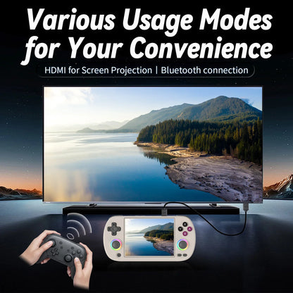 4.0-Inch IPS Retro Handheld Game Console — Linux 64‑Bit, 64GB Storage, 3200mAh Battery, 5000+ Games
