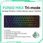 60% Magnetic Hot-Swappable Mechanical Keyboard — Tri-Mode USB-C / Bluetooth 5.0 / 2.4GHz, PBT Doubleshot Keycaps & ARGB Lighting