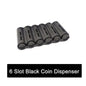 Portable 6-Slot Euro Coin Dispenser - Coin Holder with Spring for Cashiers, Waiters & Drivers