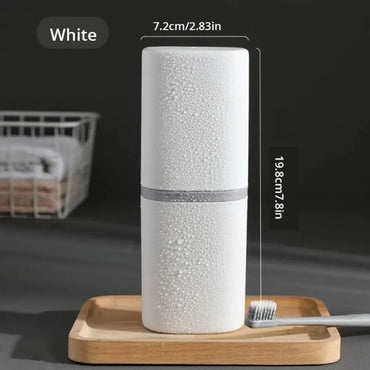 Portable Travel Toothbrush Case - Compact Hygienic Toothbrush Holder & Storage Box 7.8 x 2.8 in (19.8 x 7.2 cm)