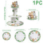 Jungle Animals Safari Cupcake Stand Baby Shower Birthday Party Decorations Cupcake Holder Kids Wild One Party Supplies