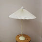 Table Lamp ins Retro Pleated Umbrella Nordic Medieval Korean Master Bedroom Bedside Lamp Swing Iron Art Drop Shipping