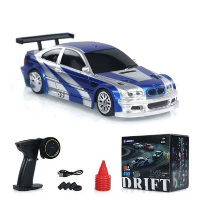 1/43 4WD 2.4G RC Drift Car with Gyro-Free Racing Setup
