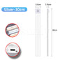 USB Rechargeable LED Motion Sensor Bar Light — Dimmable 3-Color Under-Cabinet Night Light, 10/20/30/40/50 cm (4–20 in)
