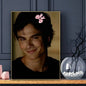 Damon Salvatore The Vampire Diaries Poster Sticky Wall Art Printing Waterproof Home Living Bed Room Bar Aesthetic Decor