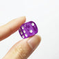 10PCS/Lot Filleted Corner Dice Colorful Transparent Acrylic 6 Sided Dice  Club/Party/Family Games
