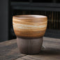 Japanese Style Rough Pottery Espresso & Gongfu Tea Cup Retro Ceramic Mug for Office and Home