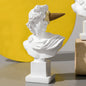 Apollo Sculpture Home Desktop Decor Portrait Resin Bust Creative Ice Cream Apollo Greek Statue For Living Room, Table Decorative