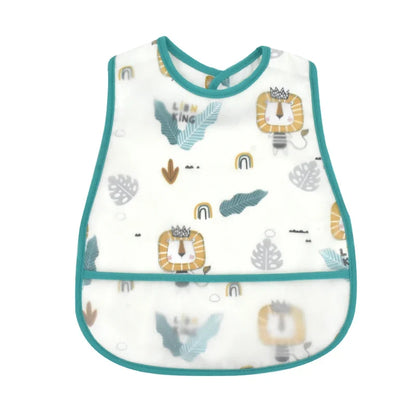 2023new Cartoon Pattern EVA Waterproof Pocket Lunch Feeding Bibs