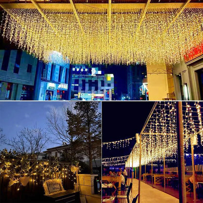 Waterproof LED String Lights 3.5–25m (11.5–82 ft) | Warm White / Cold White / Multicolor | 8 Modes IP65 EU Plug