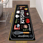 VIKAMA 1/2 pcs Kitchen Printed Floor Mat, Durable and Wear-Resistant, Home Kitchen Floor Mat, Laundry Room Carpet, Home Decor