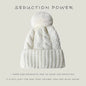 New Winter Twist Knitting Hat For Women Fur Pompom Thick Plush Cap Beanie Solid Color Ladies Warm Ski Snow Skullies Beanies