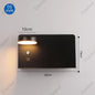 LED Wall Lights With Switch And USB Interface Fashion White Black Lamp Fixture Corridor Aisle Lighting Art Luminaire Wandlamp