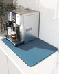 VIKAMA Coffee Machine Mat Rubber Backing Water-Absorbent Dish Drying Pad Kitchen Worktop Drainage Mat Home Decor