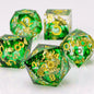 Handmade Resin 7-Piece D20 Polyhedral Dice Set for Dungeons & Dragons & Tabletop RPGs