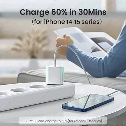 40W USB-C PD Fast Charger for iPhone - Single USB-C Port Rapid Charging