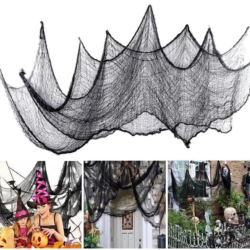 Halloween Gauze Cloth Decoration, 183 x 76cm, 4 Colors