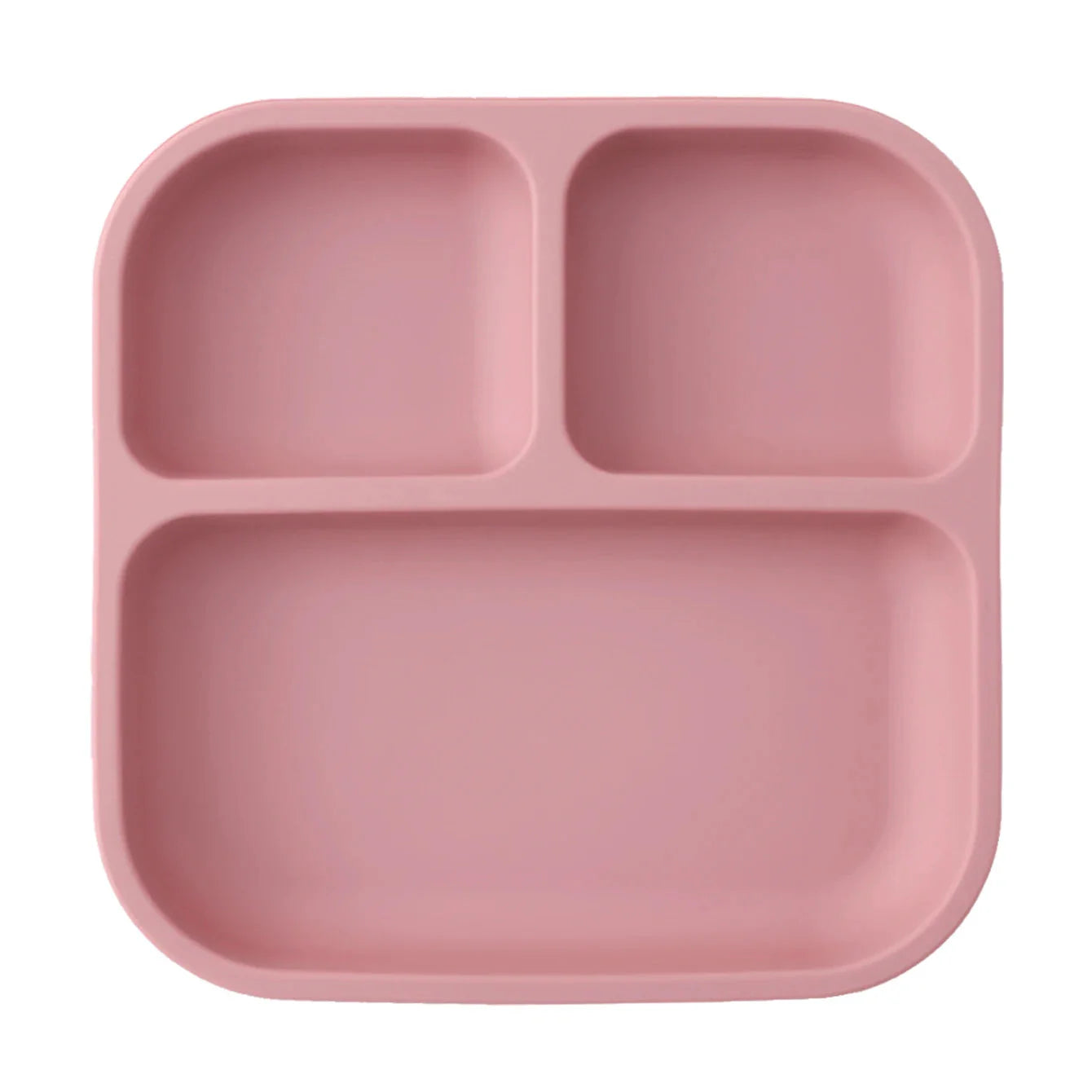 Color Kids Silicone Divided Suction Plate BPA-Free Toddler Dish