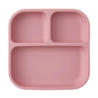 Color Kids Silicone Divided Suction Plate BPA-Free Toddler Dish