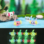 10/50Pcs Simulation Luminous Resin Spider Fairy Garden Miniature Ornaments Decoration DIY Jewelry Making Blind Bag accessories