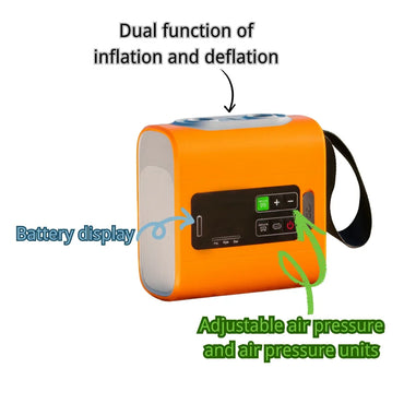 Portable Cordless Mini Air Pump – Rechargeable Electric Inflator & Deflator for Air Mattresses, Camping Mats, Pool Floats