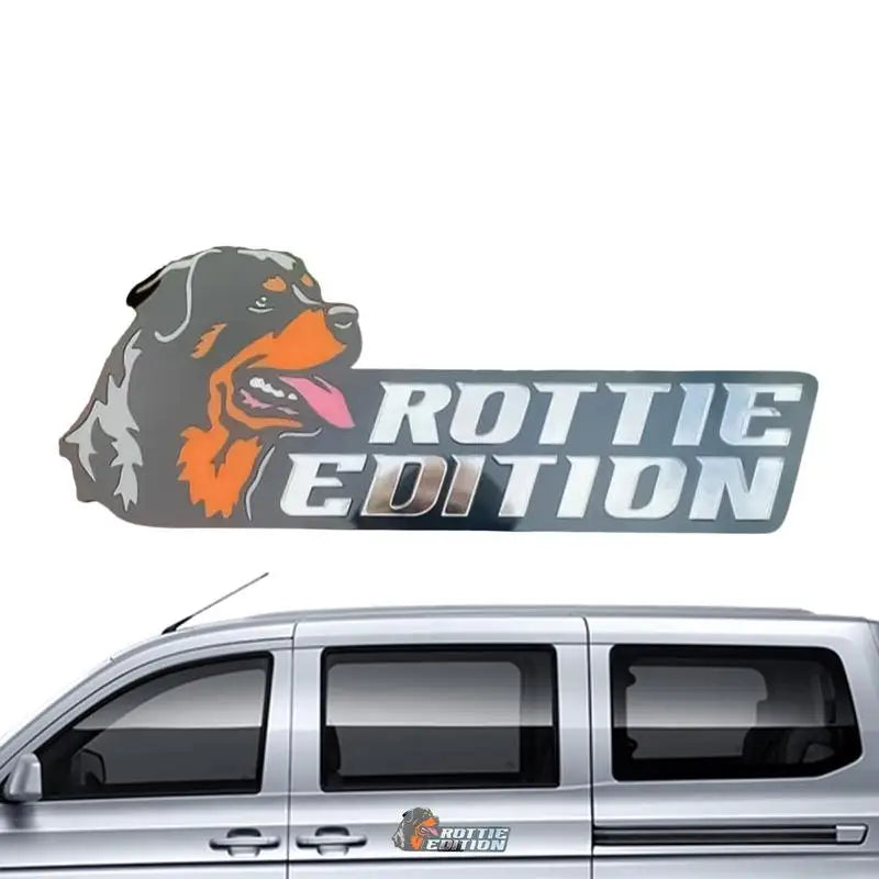 Funny Dog Acrylic Car Badge Sticker