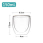Double Wall Borosilicate Glass Mug - Heat-Resistant Insulated Tumbler for Coffee, Tea, Whiskey, Beer & Cocktails - Gift