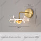Flower Led Wall Lamps for Living Room Bedroom Bedside Sconce Light Modern Hallway Restaurant Background Decoration Lighting Deco