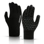Unisex Winter Touchscreen Gloves - Thick Thermal Knit with Anti-Slip Silicone Palm