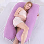U-Shaped Maternity Pillow 130 x 75 cm (51 x 29.5 in) Pregnancy Side Sleeping Pillow with Waist Support, Removable Washable Cover