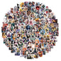 100/200pcs Cartoon Anime Demon Slayer Stickers for Laptop Suitcase Skateboard Guitar Phone Cartoon Sticker Kid Gift Toys