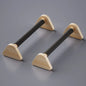 Solid Beech Wood Foldable Push-Up & Dip Stand — Portable Russian Parallel Bars for Home Gym Strength Training