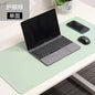 Large White PU Leather Mouse Pad – Waterproof Non-Slip Gaming Desk Mat for Keyboard & Computer Setup