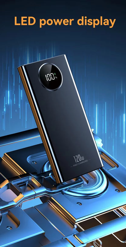 120W Power BankSuper Fast Charging 80000mah Ultra large Capacity For Mobile Power External Battery For iPhone Xiaomi Samsung