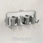 1-3 Pack Stainless Steel Nail-Free Wall Mounted Mop & Broom Holder Waterproof Bathroom Storage Rack