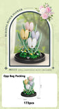 Eternal Flower Bouquet Bonsai Potted Plant Micro Building Blocks Model Home Decoration Puzzle Toys Kids Birthday Christmas Gifts