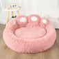 Fluffy Plush Dog Bed — Round Calming Donut Pet Sofa for Cats & Dogs, Sizes S-XL (50–90 cm | 19.7–35.5 in)