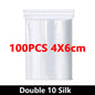 100-Pack Heavy-Duty Clear Resealable Ziplock Bags – Small Plastic Storage Bags for Jewelry, Food & Crafts