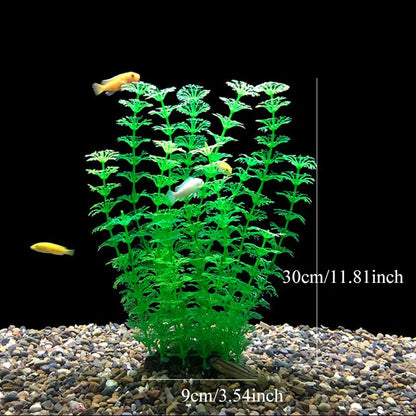 Artificial Aquarium Plants — Plastic Underwater Decorations for Fish Tanks, Realistic Aquarium Decor