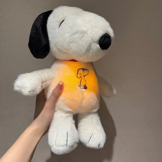 Glowing Breathing Snoopy Plush Sleep Aid Calming Stuffed Animal for Babies & Kids Bedtime Gift