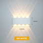 Aluminum LED Wall Light IP65 Waterproof Up/Down Wall Sconce, Outdoor & Indoor 2W-12W for Garden Patio Porch Bedroom Living Room Stairs