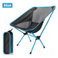 Ultra-Light Foldable Moon Chair, Aluminum Alloy Camping & Fishing Reclining Chair, Folds to 35 cm (13.8 in) Portable Outdoor Seat