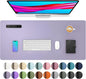 Large Waterproof PU Leather Desk Mat for Office & Home — Keyboard, Mouse & Writing Pad