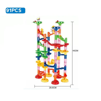 Marble Run Race Track Building Blocks 3D Maze Toy