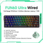 60% Magnetic Hot-Swappable Mechanical Keyboard — Tri-Mode USB-C / Bluetooth 5.0 / 2.4GHz, PBT Doubleshot Keycaps & ARGB Lighting