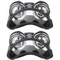 2-Pack Elliptical Hand & Foot Jingle Drum Tambourines – Kids Musical Percussion Instrument for Party & Music Education